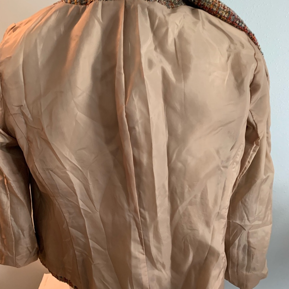 KASPER. Multicolor Tweed Women's Jacket. Size 14. - Picture 5 of 6